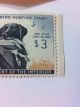 1959 - 1960 Mallard By Maynard Reece $3 Duck Stamp Nh W Gum & Hunting License Back of Book photo 8