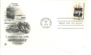 First Day Cover - Landing Of The Mayflower - Nov 21,  1970 - photo