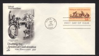 1977 Articles Of Confederation First Day Cover - - Artcraft photo