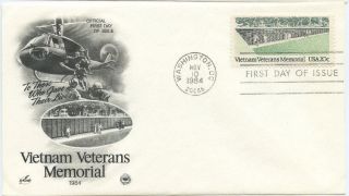1984 Fdc,  Vietnam Veterans Memorial photo