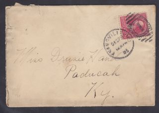 Evansville,  Indiana,  Postmark On Cover With 2 - Cent First Bureau Issue Stamp photo