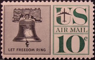 Stamp Us 10c Liberty Bell,  (air Mail) Cat.  C57 Nh/og photo