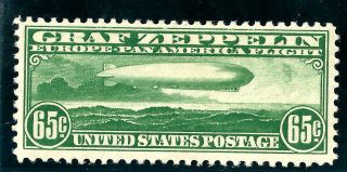 United States Postage 1933 Zep Cat C13 Scarce Vf Lh photo