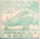 Us First Flight Cover,  Air Mail,  Boston,  Ma To Milan,  Italy,  Twa Fam 27,  1950 Event Covers photo 1