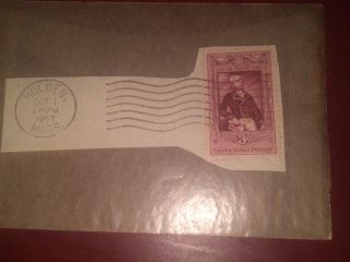 3c La Fayette 1751 - 1957 Stamp Oct 1,  1957 Holden,  Ma Postal Stamp photo