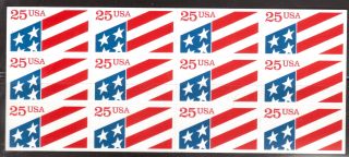 2475a 1990 25 - Cent Plastic Stamp Pane Of 12 photo