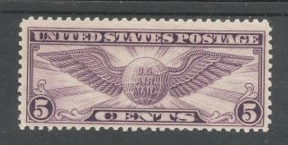Us Airmail Stamp C12,  Winged Globe, ,  F/vf (cv=$18) photo