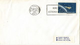 25 May 1962 Project Mercury Cover Concorde Ohio Home Of Astronaut Glenn photo
