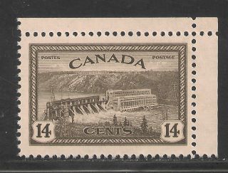 Canada 270 Vf - 1946 14c Hydroelectric Station St.  Maurice River Scv $4.  25 photo