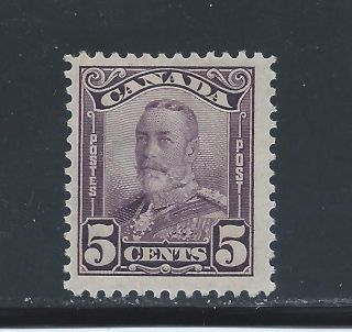 King George V Scroll Issue 5 Cents 153 Mh photo