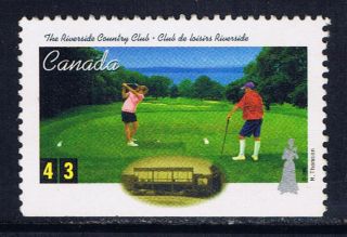 Canada 1554 (2) 1995 43 Cent Golf In Canada Riverside Country Golf Club St.  John photo