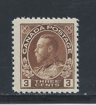 King George V Admiral 3 Cents Brown 108 Nh photo