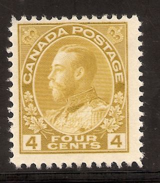King George V Admiral 4 Cents Olive Bistre 110 Mh+fine photo