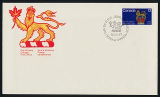 Canada 735 Fdc - Governor General ' S Standard,  Crest photo