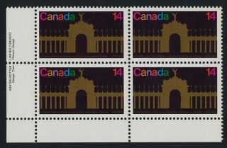 Canada 767 Bl Plate Block Canadian National Exhibition photo
