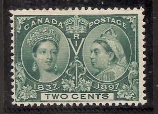 Diamond Jubilee Issue 2 Cents Green 52 Mh + Fine photo