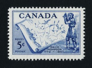 Canada 370 David Thompson,  Map photo