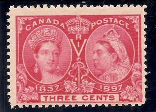 Diamond Jubilee Issue 3 Cents Bright Rose 53 Nh+fine photo