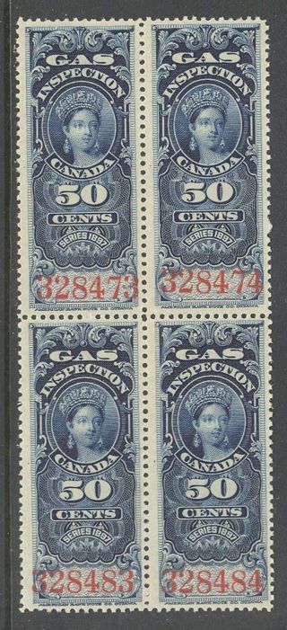 Canada Fg19,  1897 50c Queen Victoria Gas Revenue B4 Nh photo