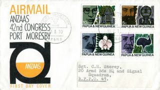19 August 1970 Papua Guinea Anzaas Orchids First Day Cover photo