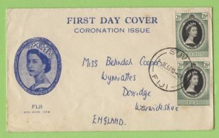 Fiji 1953 Qeii Coronation First Day Cover photo
