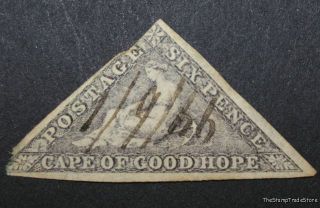 Cape Of Good Hope Cgh Triangular Triangle Stamp Sg7c Slate Lilac C20 photo