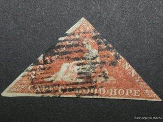 Cape Of Good Hope Cgh Triangular Triangle Stamp Sg3 Brick Red C24 photo