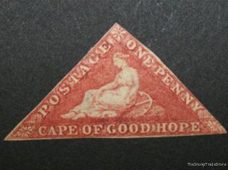 Cape Of Good Hope Triangle Cgh Triangular Stamp Sg5b Rose Red C19 photo