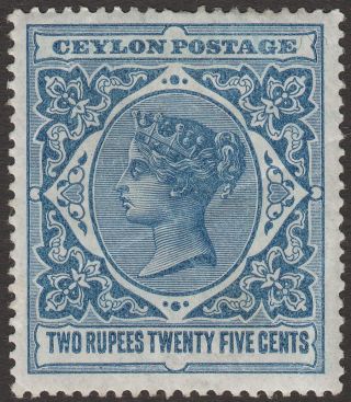 Ceylon 1899 Queen Victoria 2r.  25 Dull Blue Sg264 Cat £35 photo