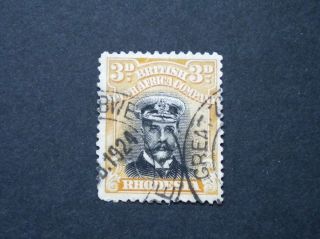 Rhodesia Admiral Die Iii 3d With Great Zimbabwe Postmark photo