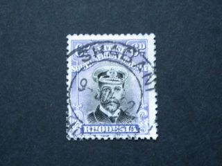 Rhodesia Admiral Die Iii 6d With Shabani Postmark photo