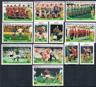 Bequia 1986 World Cup Football 12v photo