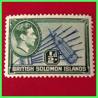 British Solomon Islands 1939/51 1/2d Kgvi Pristine Un Mounted Per Scans photo