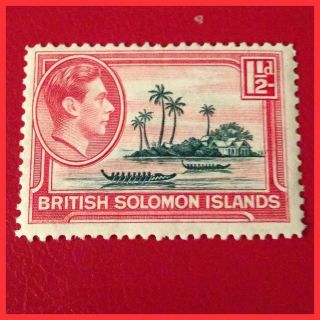 British Solomon Islands 1939/51 1.  5d Kgvi Pristine Hinged As Per Scans photo