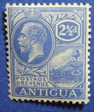 1922 Antigua 2 1/2d Scott 49a S.  G 71  Cs04569 photo