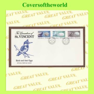 St Vincent (grenadines) 1979 3 Bird & Eggs Stamp First Day Cover photo