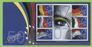 Gibraltar 2007 50th Anniversary Of ' Treaty Of Rome ' Mini Sheet First Day Cover photo