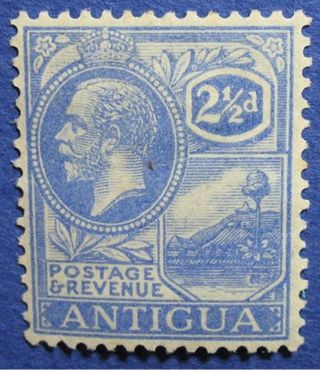 1922 Antigua 2 1/2d Scott 49a S.  G 71  Cs04580 photo