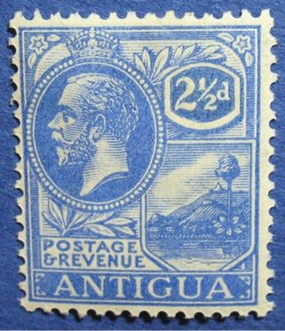 1922 Antigua 2 1/2d Scott 49a S.  G 71  Cs04581 photo