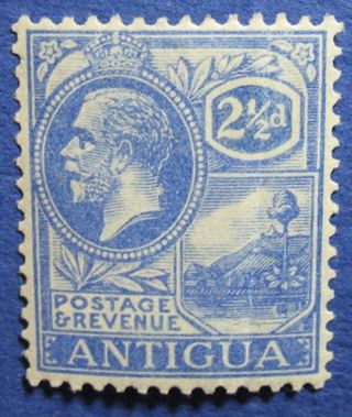 1922 Antigua 2 1/2d Scott 49a S.  G 71  Cs04583 photo