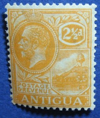 1923 Antigua 2 1/2d Scott 50 S.  G 72  Cs04594 photo