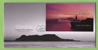 Gibraltar 2007 Views Lighthouse Miniature Sheet First Day Cover photo