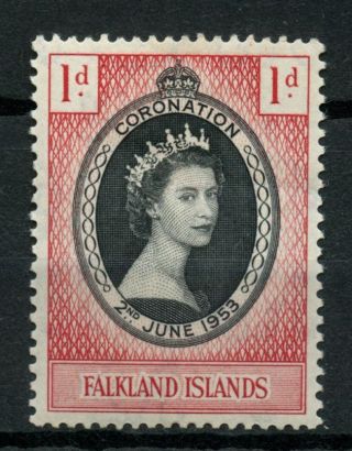 Falkland Islands 1953 Sg 186 Coronation Mh A50743 photo