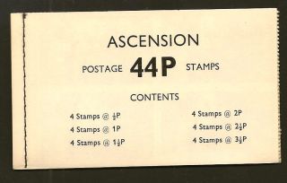 Ascension Island :1971 44p Booklet Sg Sb2 Unmounted photo