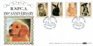 23 January 1990 Rspca Benham Blcs 49b First Day Cover Battersea London Sw8 Shs photo