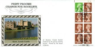 1 December 1998 £2 Mv Booklet Pane Cylinder Benham D323 First Day Cover Windsor photo