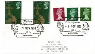9 November 1993 Cover William Shakespeare Stratford Upon Avon Warwickshire Shs A photo