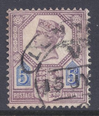 Gb Sg207a Qv 5d Dull Purple & Blue Our Ref K270 Jubilee Issue Die Ii photo