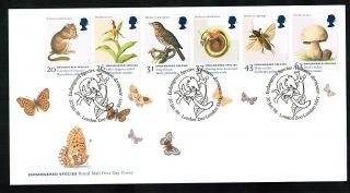 1998 Endangered Species Fdc Dormouse London Zoo Nw1 Handstamp Sent Post photo