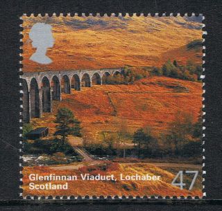 Glenfinnan Viaduct Lochaber Scotland Illustrated On 2006 British Stamp - Nh photo